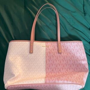 Pink Monogram Michael Kors Bag